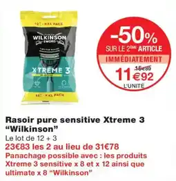 Wilkinson Rasoir pure sensitive Xtreme 3