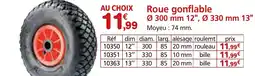 Roue gonflable