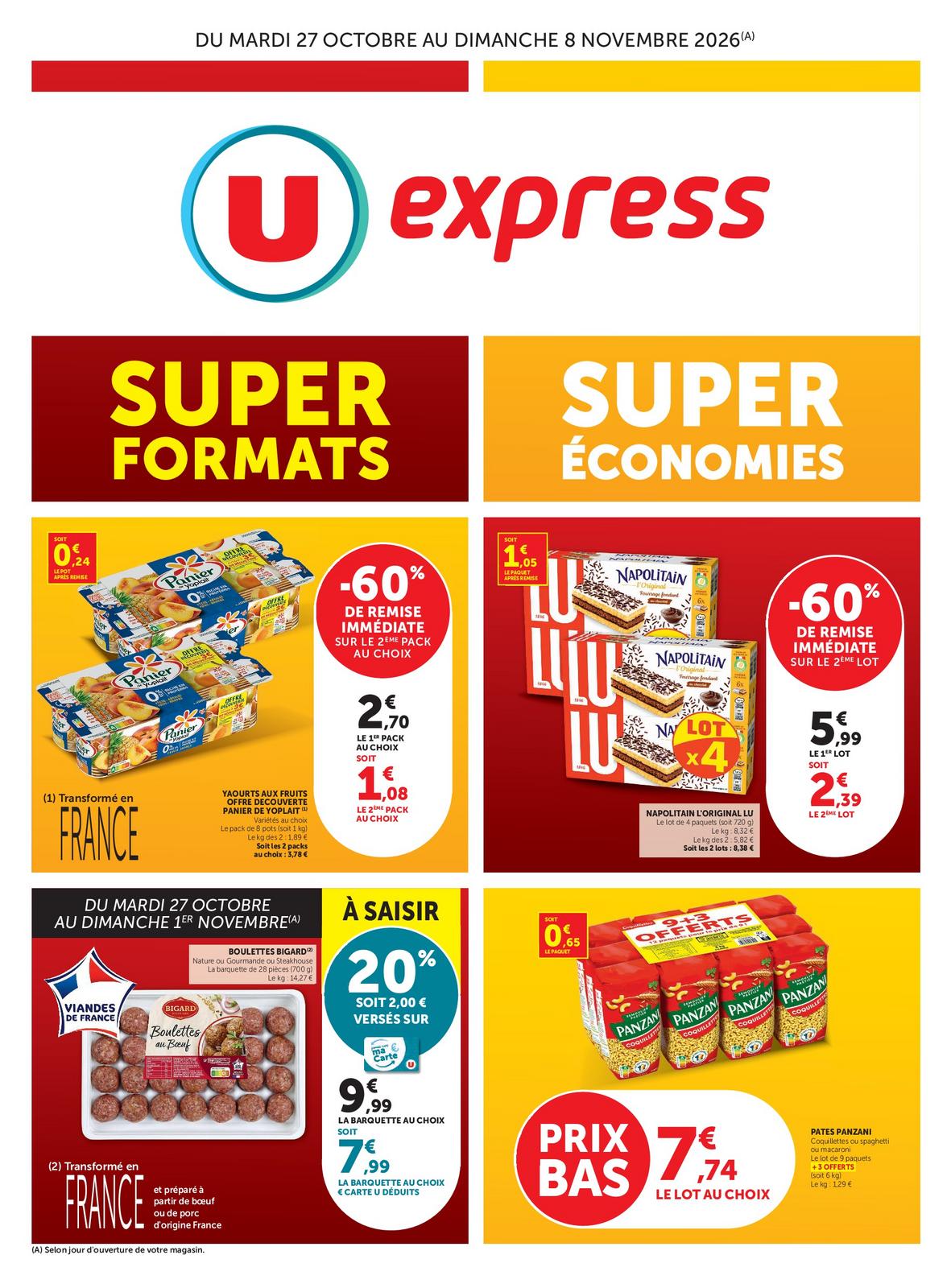 GROS VOLUMES HU à UE3 - S44/S45