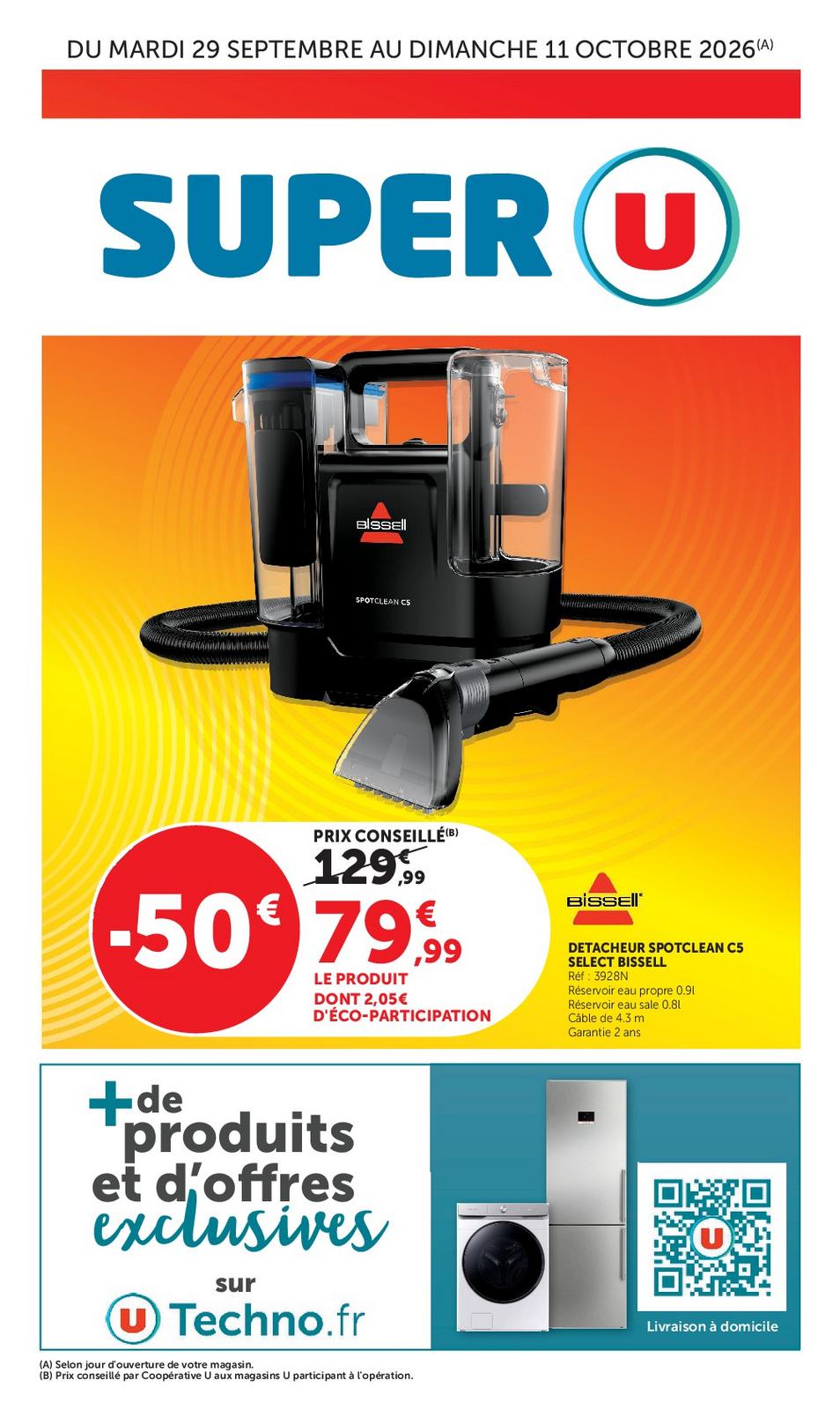 Catalogue U Express du 29 septembre au 11 octobre 2026 - Couverture