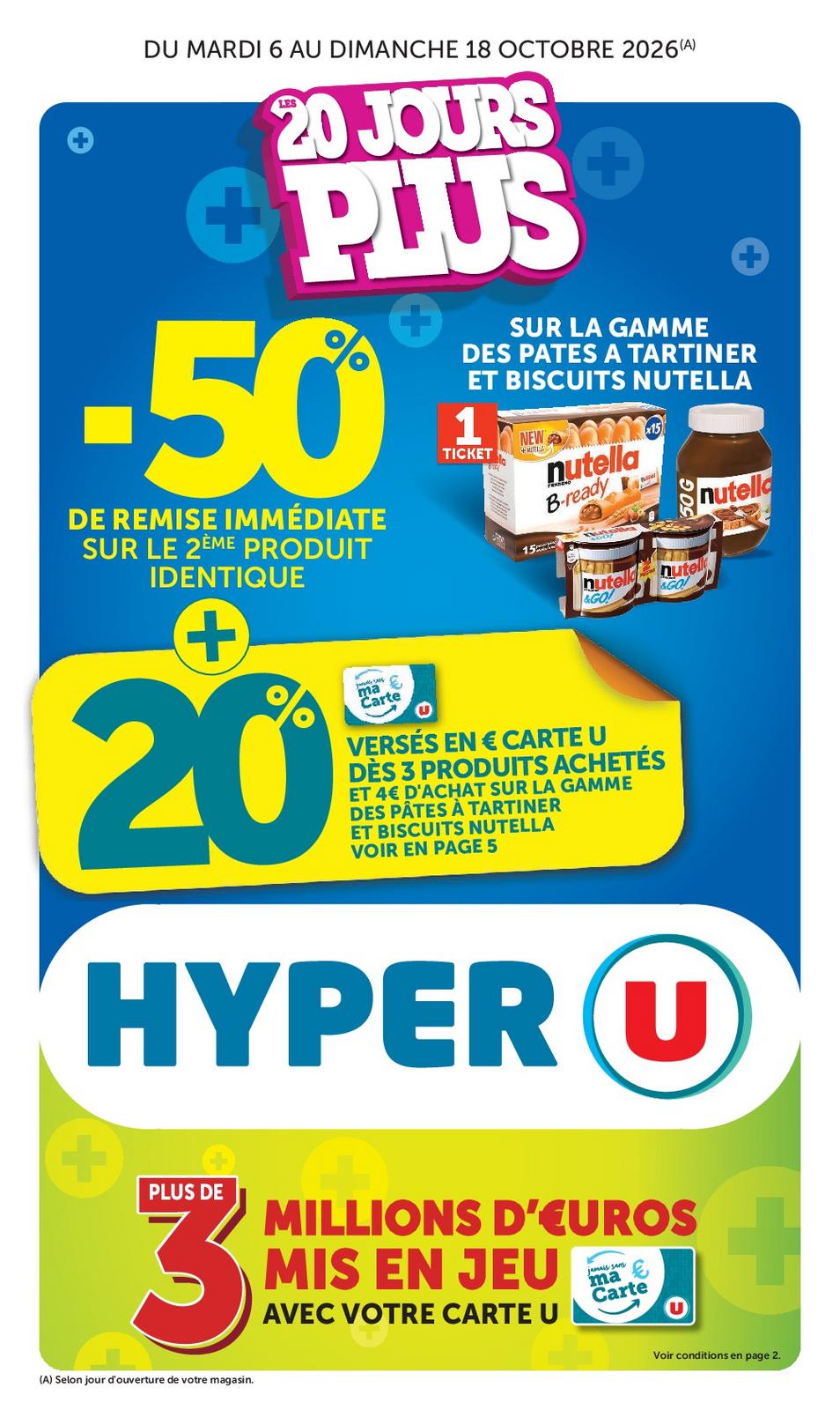 TEMPS FORT 2 OCTOBRE HU1 à UE1 S41/42