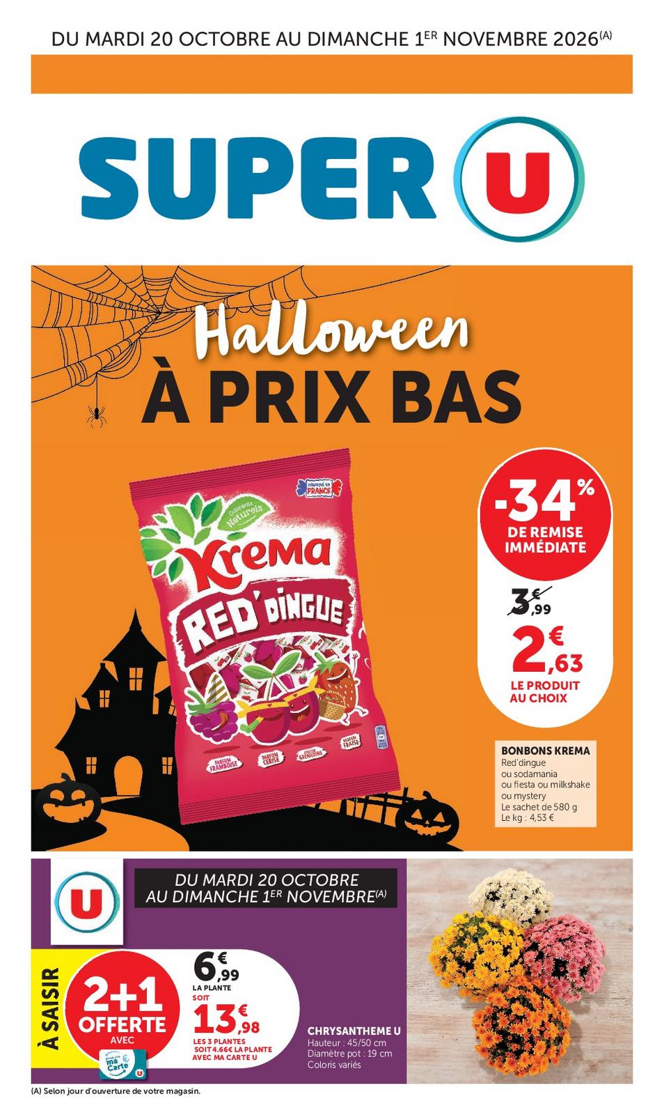 Catalogue Super U du 20 octobre au 1 novembre 2026