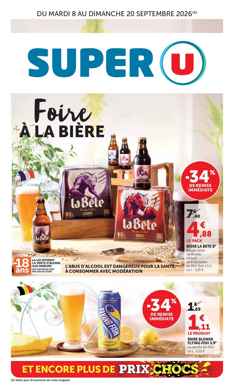FOIRE A LA BIERE + PRIX CHOCS