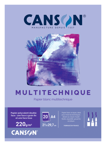Bloc 20 Feuilles A4 Canson