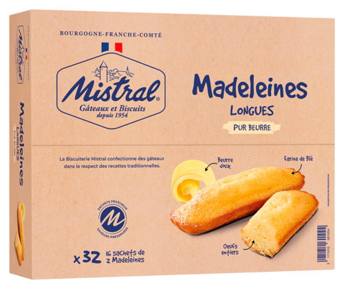 Madeleines Longues Pur Beurre Mistral