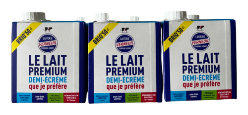 Lait Uht Demi-Ecreme Premium