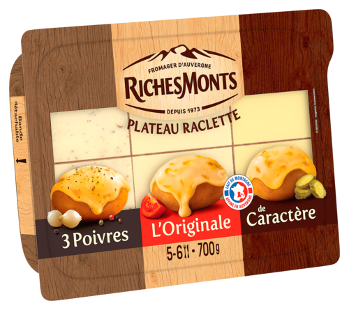 FROMAGE PASTEURISE EN TRANCHES POUR RACLETTE RICHESMONTS