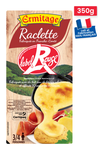 Raclette Tranchee Label Rouge au Lait Pasteurise Ermitage