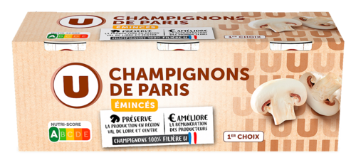 Champignons de Paris Eminces U