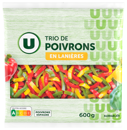 Trio de Poivrons en Lanieres Surgeles U