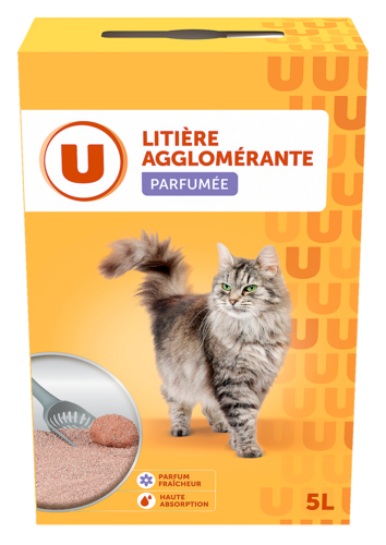 Litiere Minerale Agglomerante Parfumee pour Chats U