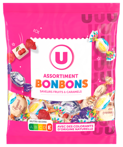 Assortiment Bonbons Saveurs Fruits et Caramels U
