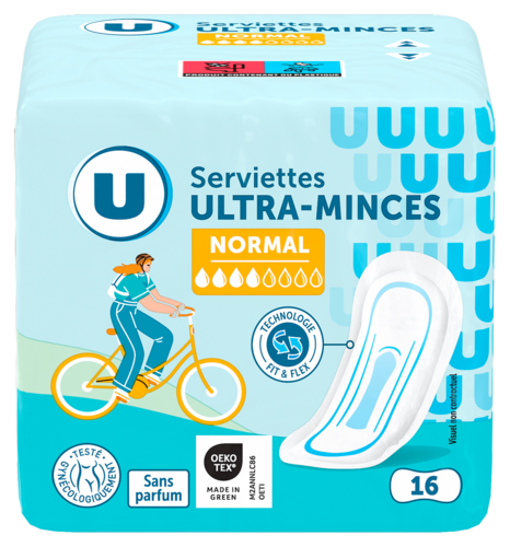 SERVIETTES ULTRA-MINCES U