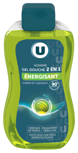 Gel Douche Homme 2en1 Energisant U
