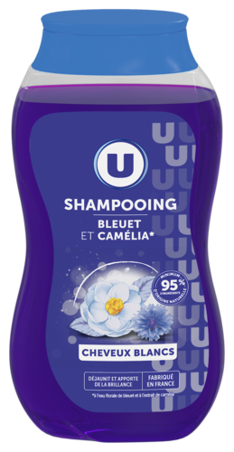 Shampooing Cheveux Blancs Bleuet et Camelia U