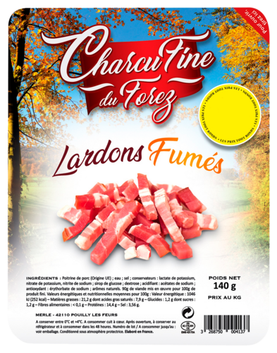 Lardons Charcufine du Forez
