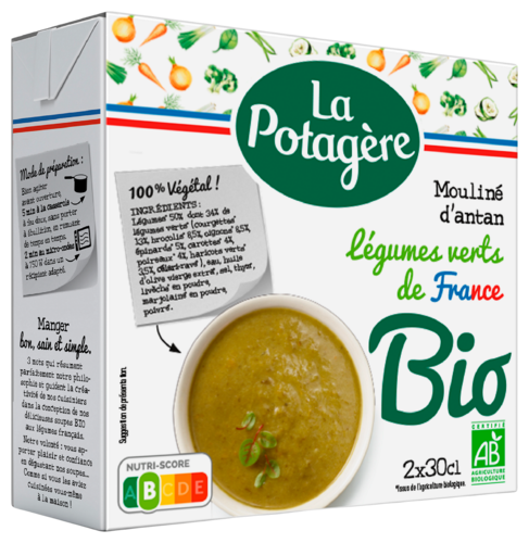 Mouline D'antan aux Legumes Verts Bio la Potagere