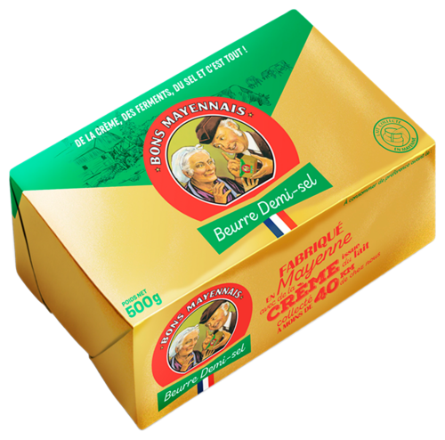 Beurre Demi-Sel 80% Mg Bons Mayennais