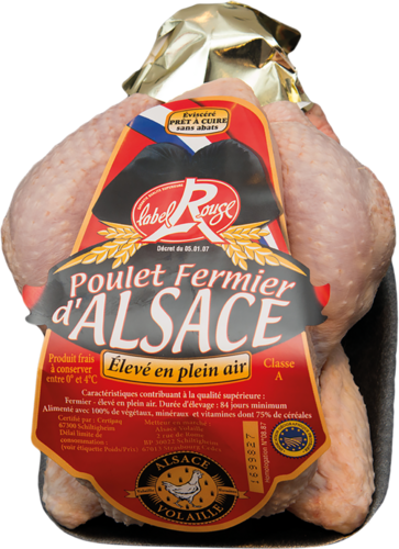 POULET FERMIER LABEL ROUGE IGP VOLAILLES D'ALSACE