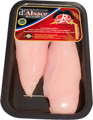 ESCALOPE DE POULET FERMIER LABEL ROUGE IGP VOLAILLES D'ALSACE