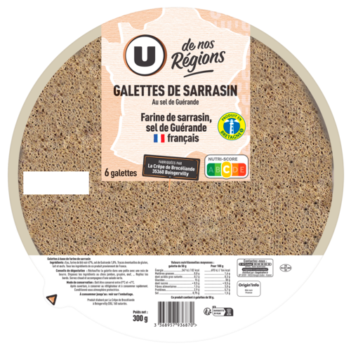 Galettes de Sarrasin U de Nos Regions