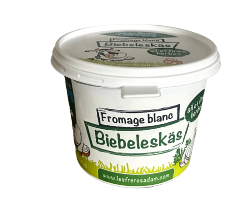 FROMAGE BLANC BIEBELESKAS AIL ET FINES HERBES FERME ADAM
