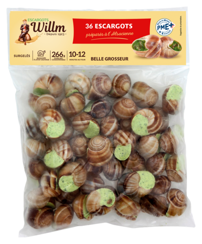 Escargots Belle Grosseur Prepares A L'alsacienne Surgeles Willm