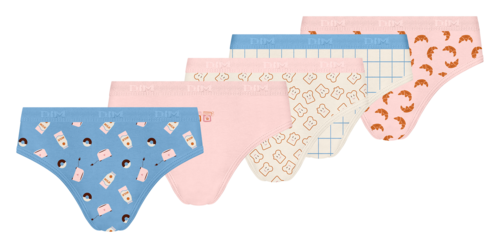 Trousse de 5 Slips Fille ou Trousse de 5 Boxers Garcon