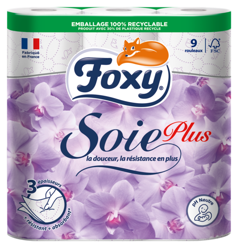 Papier Toilette 3 Epaisseurs Soie Plus Foxy