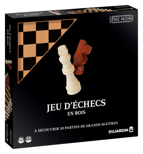 JEU D'ÉCHECS OU JEU DE DAMES SÉRIE NOIRE