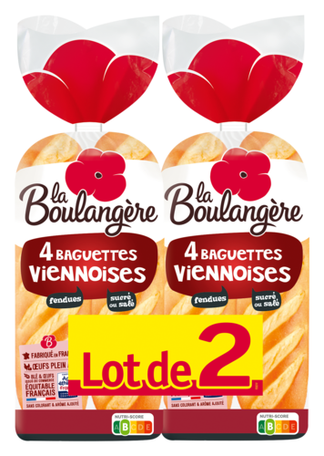 Baguettes Viennoises la Boulangere