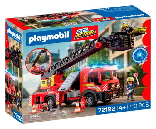 CAMION DE POMPIERS A GRANDE ECHELLE