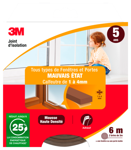 Joint Mousse Mauvais Etat Classique 3m