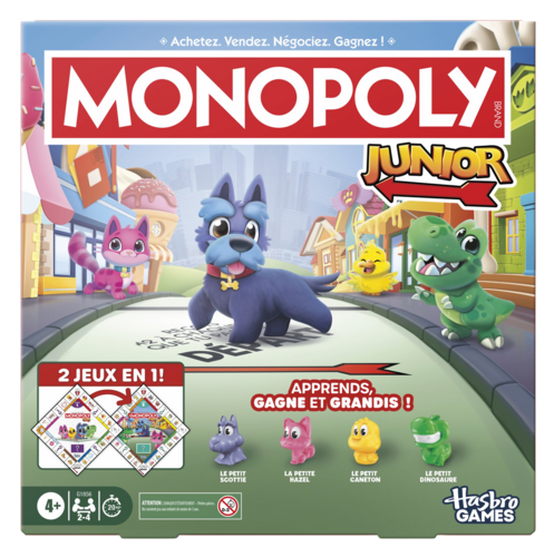 Monopoly Junior 2 en 1 Hasbro Games