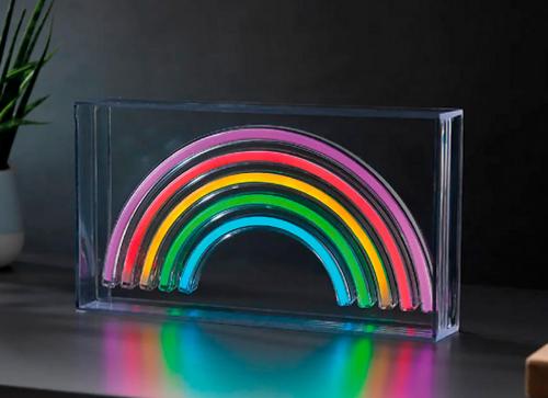 Lampe Neon Led Arc-En-Ciel 30 X 15 Cm