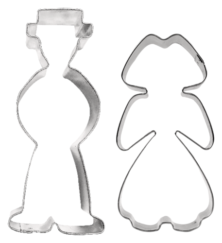 LOT DE 2 DECOUPOIRS ALSACIEN/ALSACIENNE