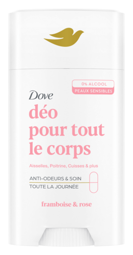 Deodorant pour Tout le Corps Framboise et Rose Dove