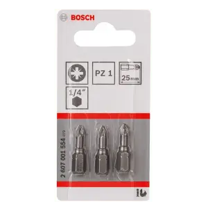 JEU DE 3 EMBOUTS PZ1-25 EXTRA DUR 2607001554
