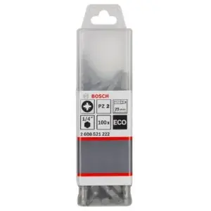 JEU 100 EMBOUTS PZ2X25mm 2608521222