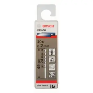 JEU 10 FORET INOX HSS CO 2X29X49 2608585874