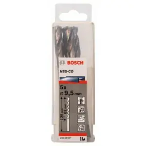 Jeu 5 Forets Hss-Co 9,5x81x125mm 2608585897