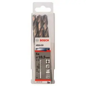 Jeu 5 Forets Hss-Co 10,5x87x133mm Standard 2608585900