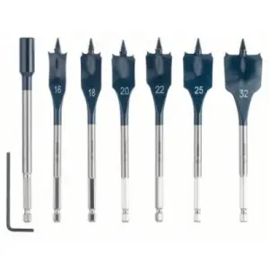 Mèches plates Self Cut Speed,set 7pcs/du16au32mm 2608587009