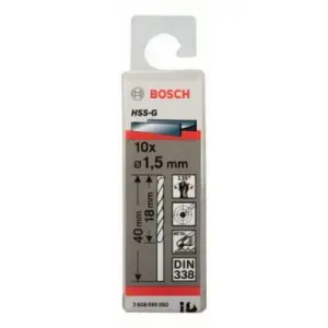 Jeu 10 Forets A Metaux Hss-G 1,5x18x40m 2608595050