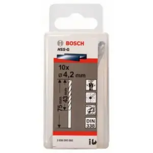 Jeu 10 Foret A Metaux Hss-G 4.2x43x75 2608595060