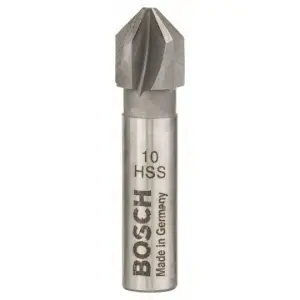 Fraise à noyer conique HSS queue cylindrique cinq taillants 90° Ø 10 mm 2608596665