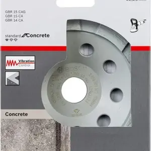 MEULE ASSIETE DIAMANTEE Std for Concrete 125 mm NEW 2608601573