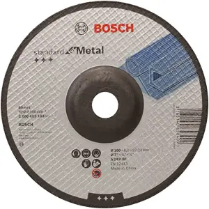 Meule à ébarber à moyeu déporté Standard for Metal – A 24 P BF, 180 mm, 22,23 mm, 6,0 mm 2608603183