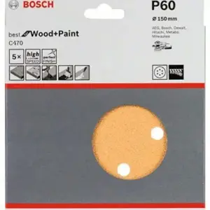 JEU DE FEUILLE A PONCER DIAM 150 G60 2608605086