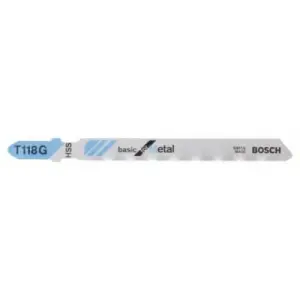 JEU 5 LAMES SCIE SAUTEUSE T118G METAL 2608631012